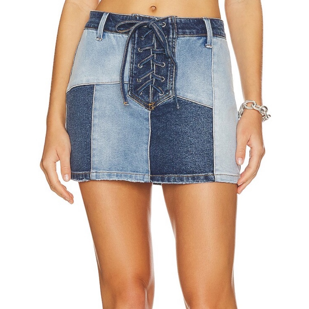 AFRM x Revolve Benji Denim Skirt